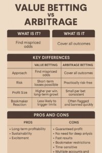 betting value vs arbitrage